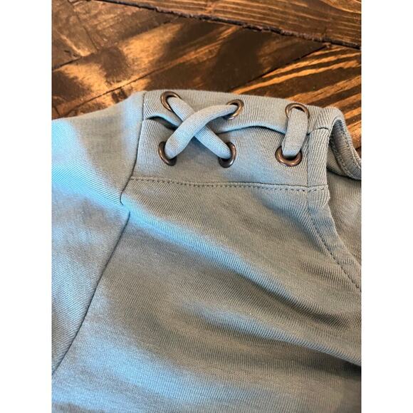 J. Jill Pima Laced Shoulder Tunic Top Women Medium Light Cottage Core Comfy Soft - Picture 9 of 9